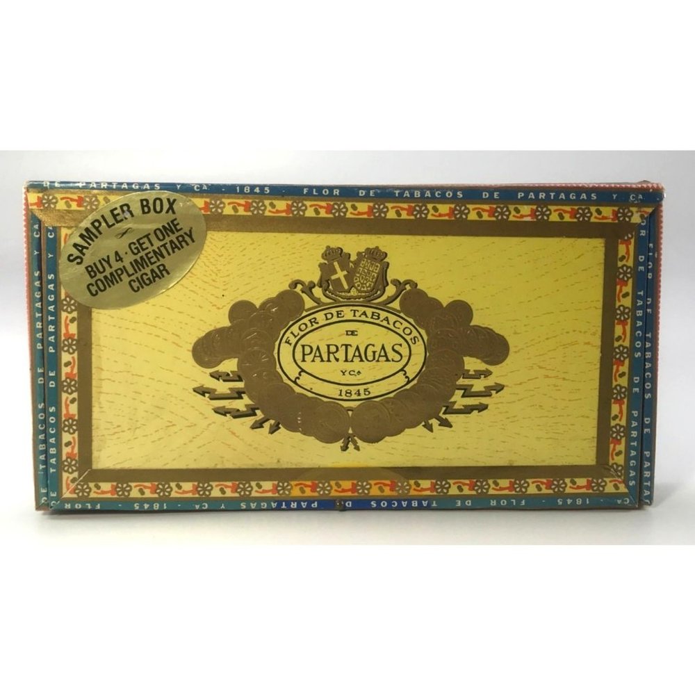 Partagas No. 1 Wood Cigar Sampler Box Mini Handmade Cigars Empty Box - Picture 7 of 7
